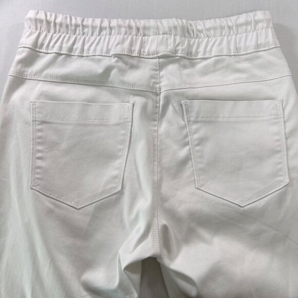 Bevy Flog Shely Drawstring Pant in White Original Size 29 Travel Pant - Picture 10 of 11
